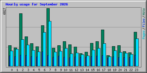 Hourly usage for September 2026