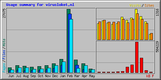 Usage summary for virusloket.nl
