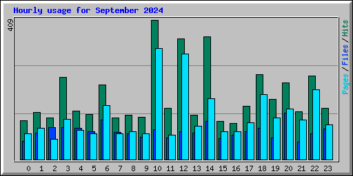 Hourly usage for September 2024